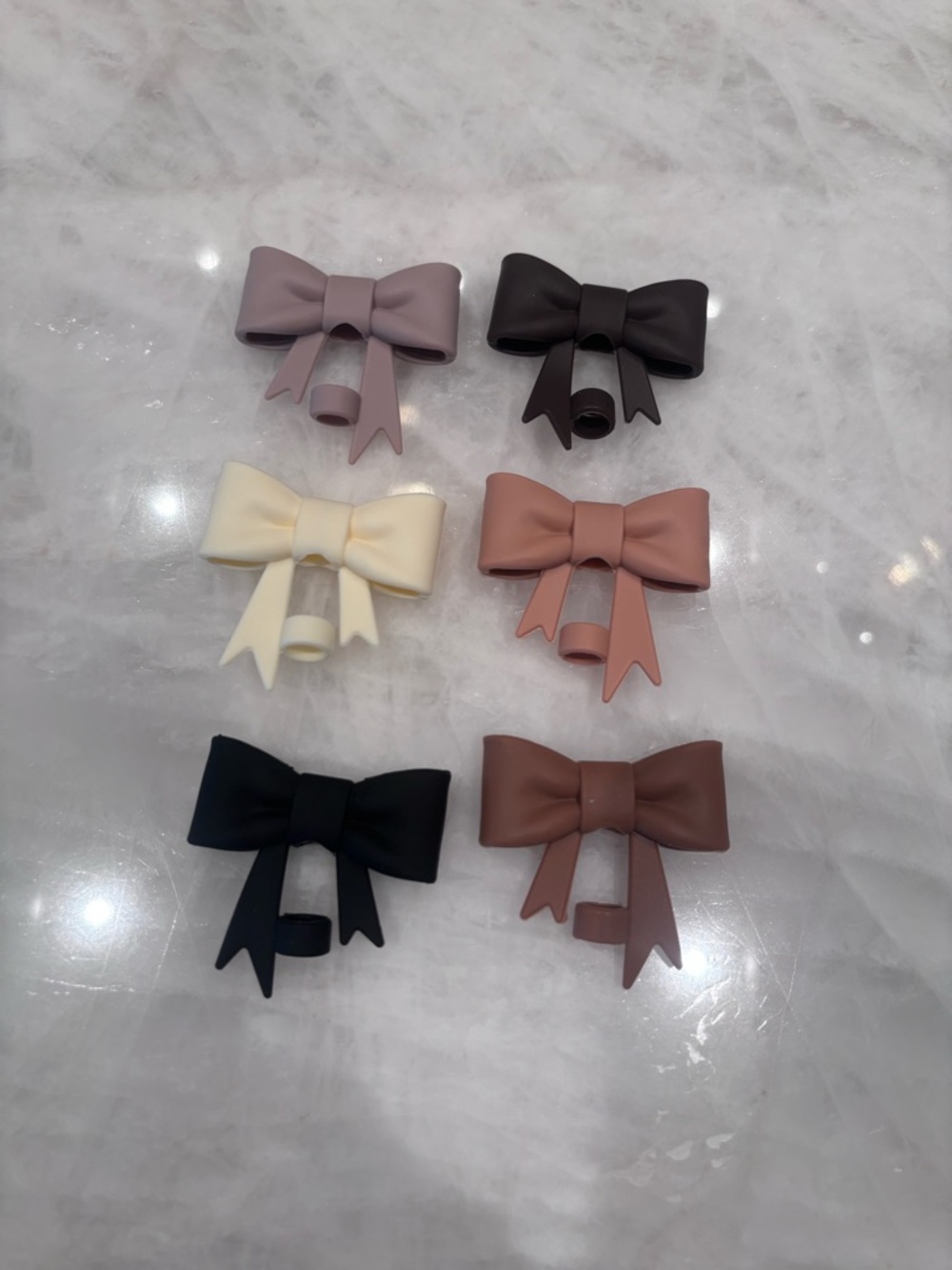 Matte Bow straws cover topper - Picture 3 of 5